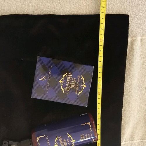 Little Secrets candle, gift room spray and velvet black pouch new pack