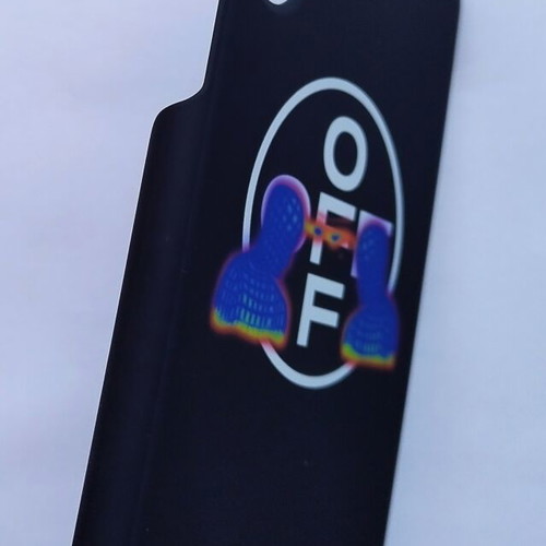 Off-White Thermo Man iPhone XS back cover new