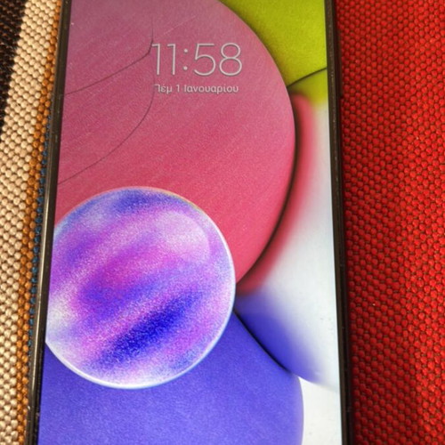 Samsung Galaxy A03s μεταχειρισμένο με ράγισμα στο τατς, μαύρο