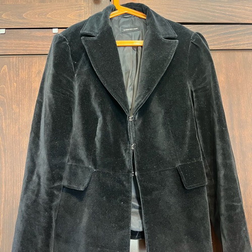 Massimo Dutti velvet jacket black like new