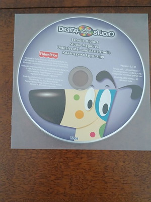 Fisher-Price Digital Arts & Crafts Studio CD installation, like new