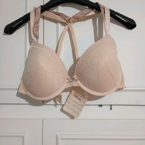 Bra with padding like new, beige