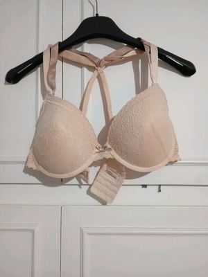 Bra with padding like new, beige