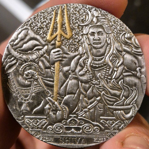 British bronze medal new dedicated to god Shiva