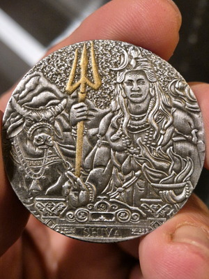British bronze medal new dedicated to god Shiva