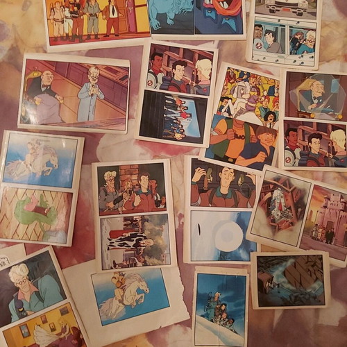 The Real Ghostbusters stickers used, pack of 48 from Panini