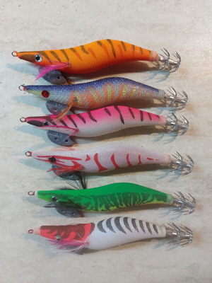 Fishing squid jigs #3.5 like new