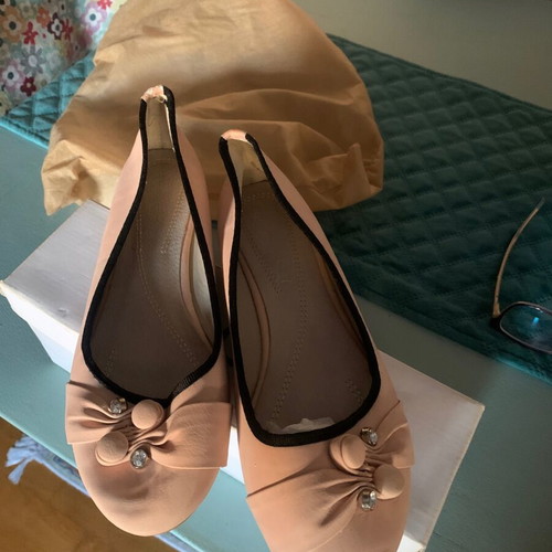 Vintage ballerinas used, beige, size 39