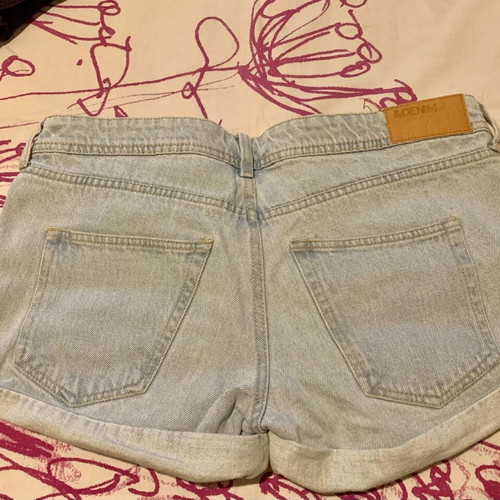 H&M denim shorts like new, size M 38 10, blue