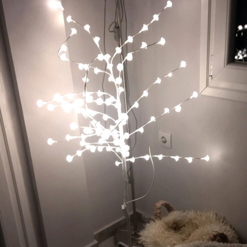 Decorative tree with roses used with lights and metal base