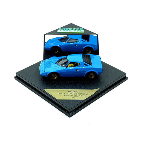 Vitesse Models 1:43 Lancia Stratos HF 1974 diecast model, Azurro Chiaro Blue