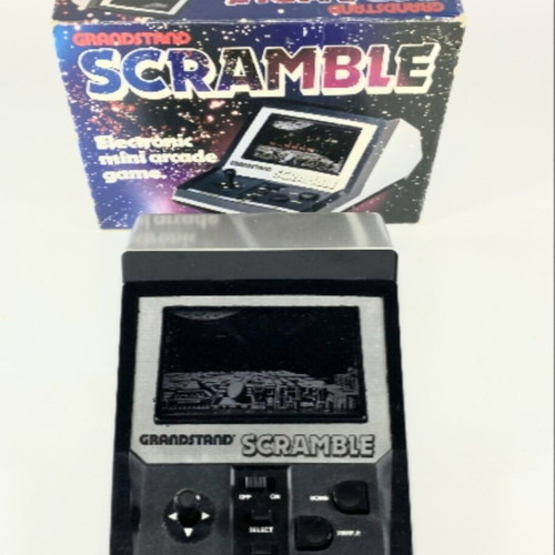 Retro Grandstand Scramble electronic game used, vintage 1982