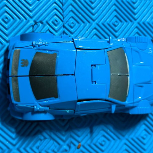 Robot Cars set of 2 like new, blue and green toy cars