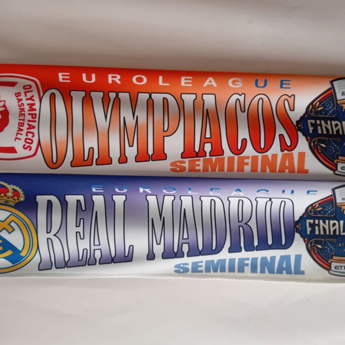 Olympiacos Basketball Final4 2026 Scarf and Banner Set new