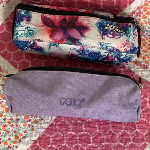 Polo and No Fear used pencil cases