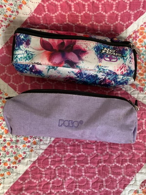 Polo and No Fear used pencil cases