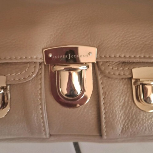 Jasper Conran beige leather handbag like new