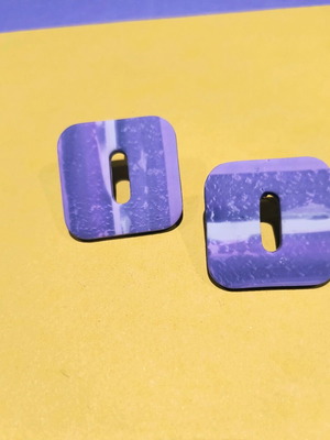 Handmade polymer clay earrings new with steel fastenings