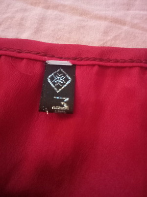 Women's red blouse like new, size L