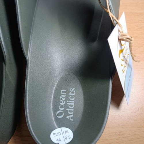 Ocean Addicts men's double buckle sandals khaki size 44
