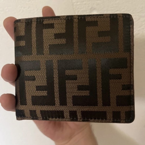 Fendi wallet, brand new, brown and gold