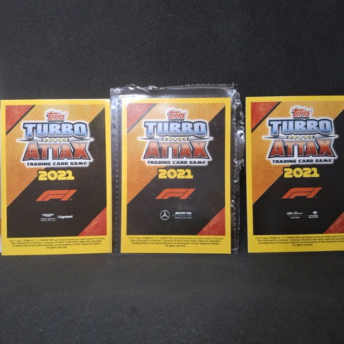 Formula 1 Match Attax collectible gold cards new, set of 3