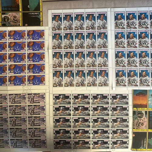 Set of 7 mint sheets United Arab Emirates stamps 1972