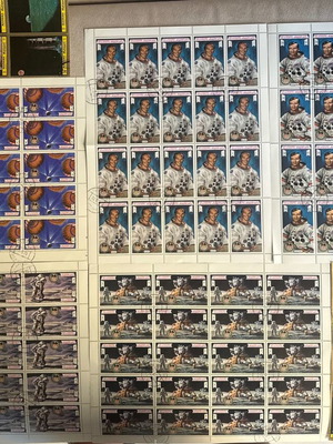 Set of 7 mint sheets United Arab Emirates stamps 1972