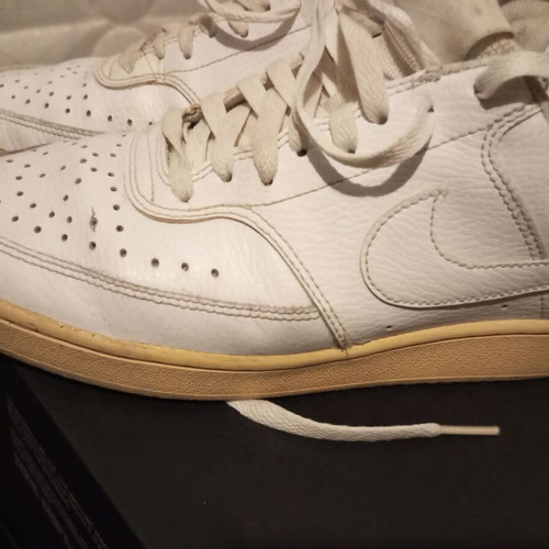 Nike men's shoes used, white, size 42