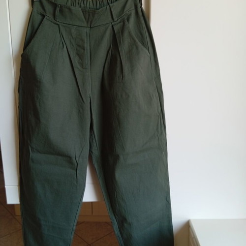 Zik Zak high-waisted women's pants like new, olive green, size S