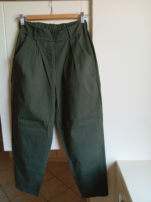 Zik Zak high-waisted women's pants like new, olive green, size S