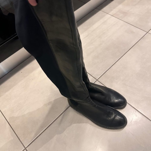 Leather sock boots size 38 used, high quality