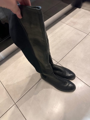 Leather sock boots size 38 used, high quality