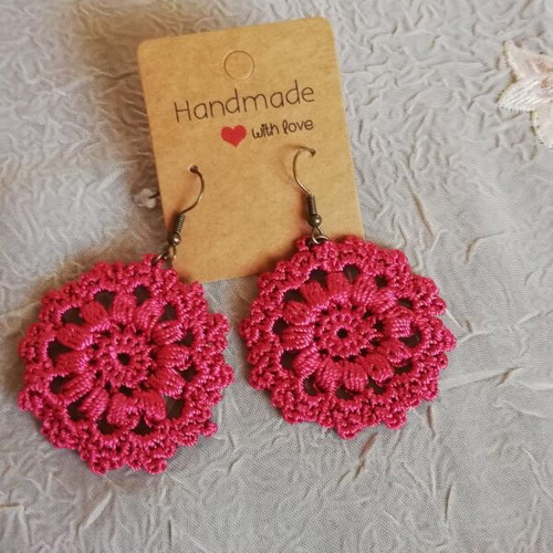 Knitted earrings new, price per pair
