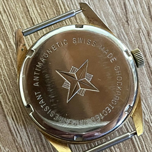 Minilip Swiss mechanical vintage watch used, colorful dial