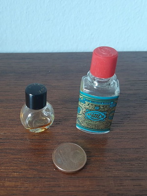 Lanvin ARPEGE Eau de Parfum miniature bottle and 4711 Original Eau de Cologne miniature