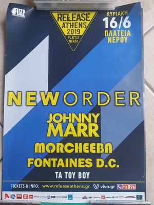 New Order genuine concert poster in Athens new