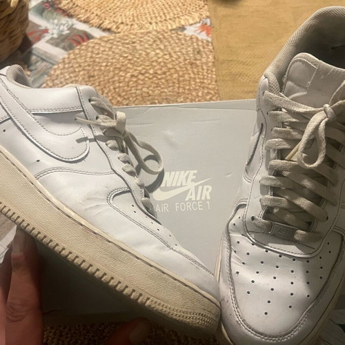 Nike Air Force 1 used athletic shoes 47.5, 31cm white