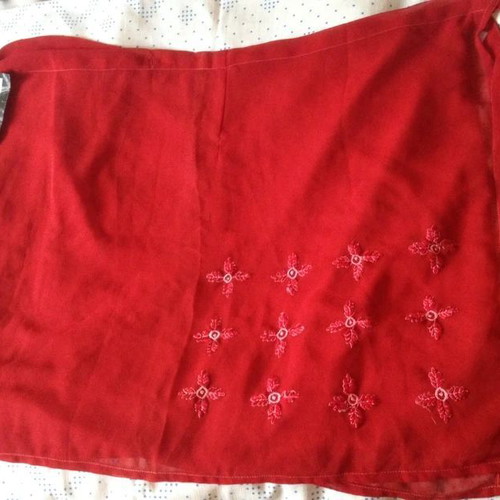 Bluenote red pareo with embroidery new