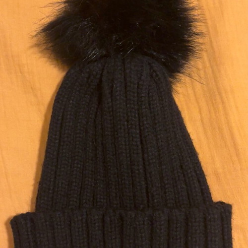 Black hat with pearls ASOS used