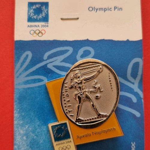 Athens 2004 pins new, ancient coins series set of 7