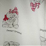  Παιδική βαμβακερή πυτζάμα μπλούζα με αρκουδάκια που κοιμούνται για μωρά έως ενός έτους