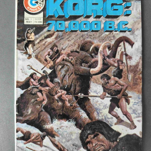 Charlton Comics KORG 70000 BC 1 used comic book in English