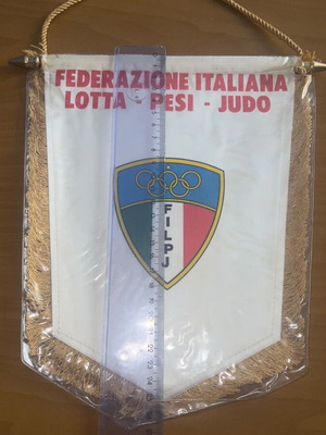 Judo sports banner from 1980s like new, rare