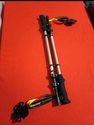 Journeyhike Carbon trekking poles with carrying case and accessories