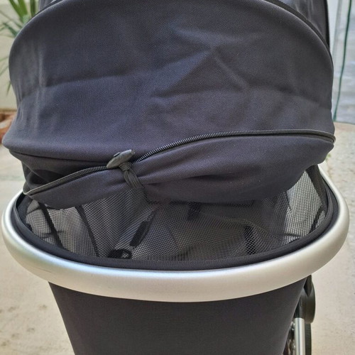 Καρότσι μωρού 3 σε 1 μεταχειρισμένο, navy, με αυγό Cybex Aton B2 i-size