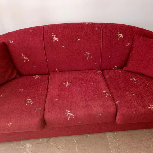 3-Seater Sofa and Armchair Handmade Set Like New