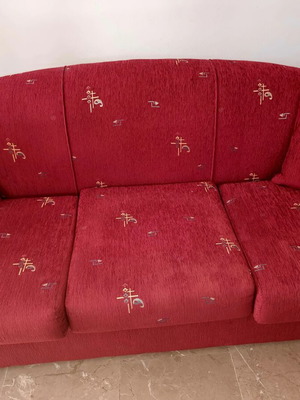 3-Seater Sofa and Armchair Handmade Set Like New