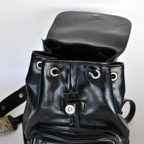 Love Moschino black backpack with 3D logo, like new