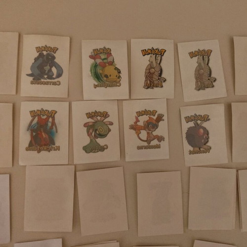 Pokémon collectible tattoo stickers like new, pack of 23 pieces
